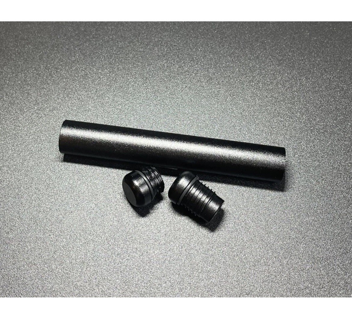 RAW black 1 1/4 SIZE pre rolled cone+aluminum Sealed 120mm Cone Tube