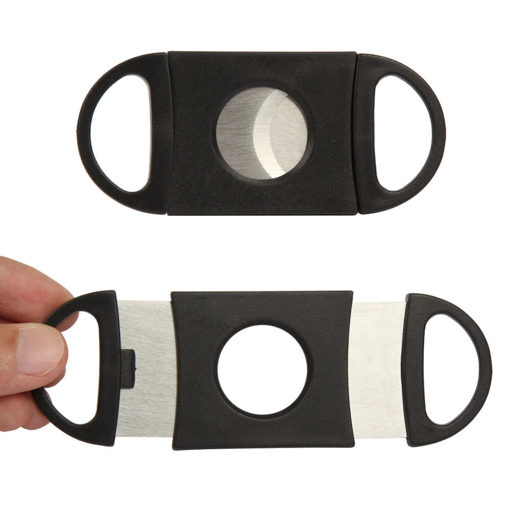 10 x Pocket Cigar Cutter Stainless Steel Double Blades Guillotine Knife Scissors