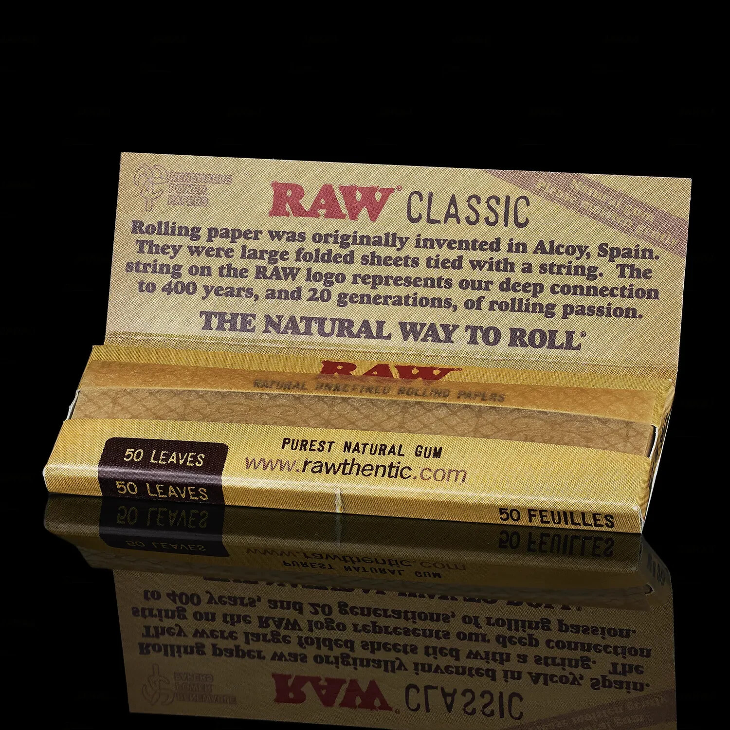 🍃😎🍃 24 X 1 1/4 RAW CLASSIC NATURAL UNREFINED ROLLING PAPERS🍃😎🍃