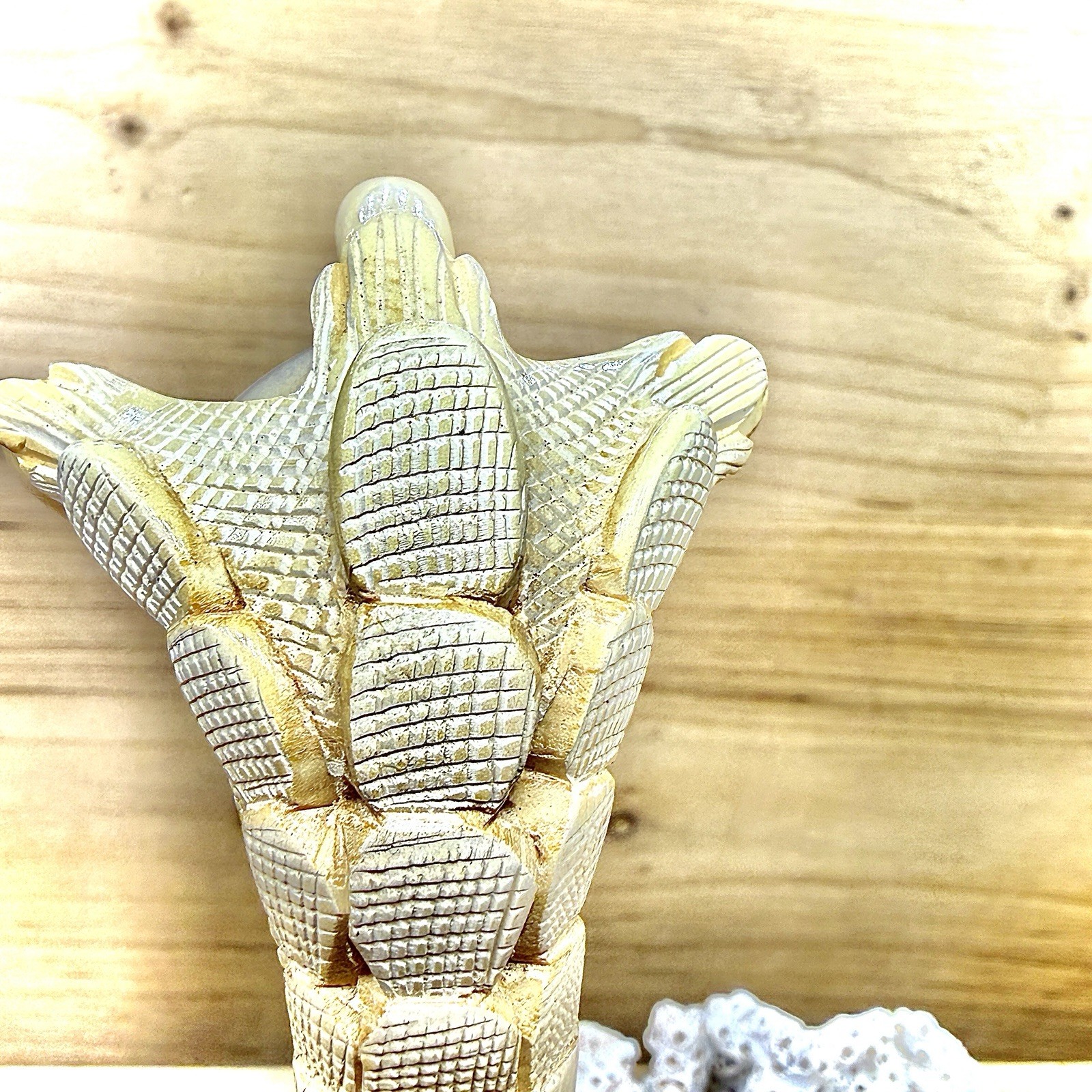 42g VINTAGE CAO EAGLE HAWK TALON CARVED MEERSCHAUM FIGURAL ESTATE PIPE W/ CASE