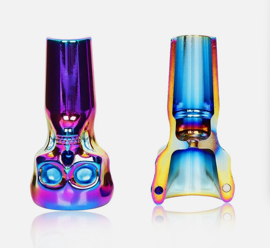Chameleon Skull Metal Magnetic Male Bowl 14mm for Water Pipe Glass Bong
