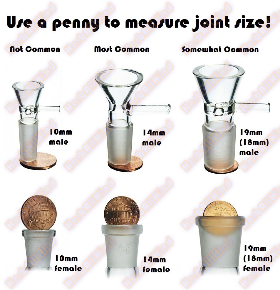 4″ 19mm ( 18mm ) to 14mm Rifled Cut Perc Glass Downstem Low Profile