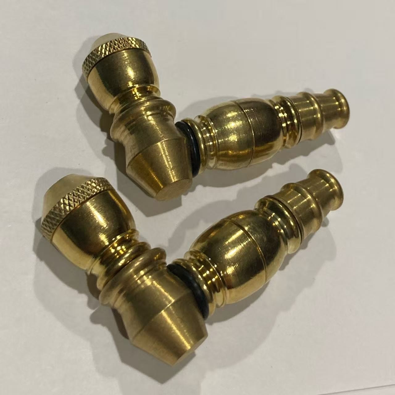 Inhale 2 PCS Solid Brass small bowl chamber herb tobacco metal smoking pipe