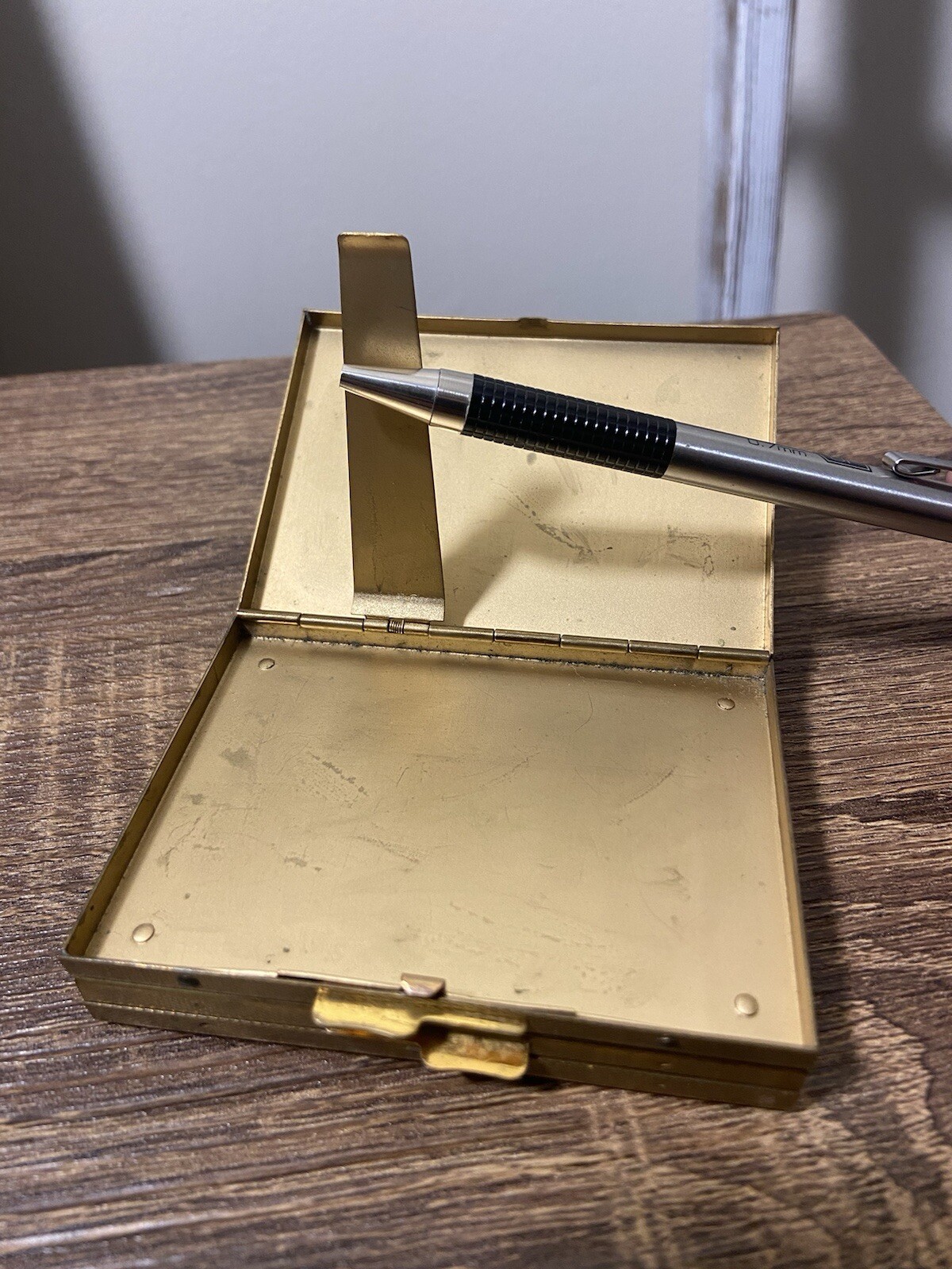 Kigu Mother Of Pearl Cigarette Case And Compact With Mirror, Very Good Condition