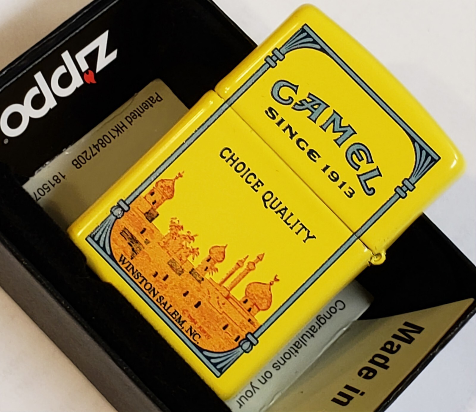 ZIPPO LIGHTER CAMEL PinUp Girl Yellow CZ 1036 LIMITED EDITION ONLY 50 MADE Xxz