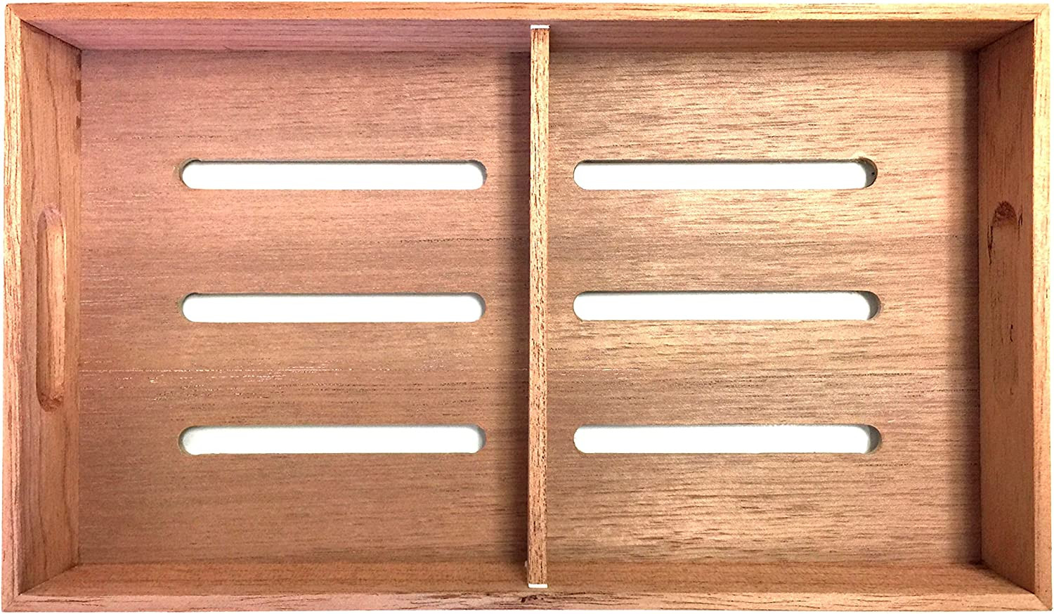 F.E.S.S. Fess Storage Versatility Cedar Tray with Adjustable Divider