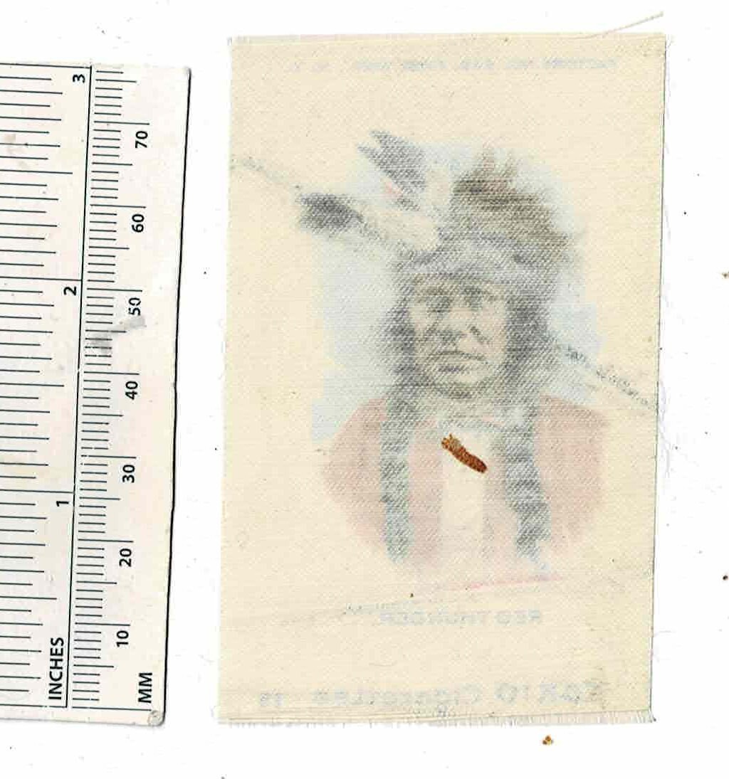 1912 RED THUNDER – Indian Chiefs Tokio Silk S67 Insert Tobacco Cigarette Vintage