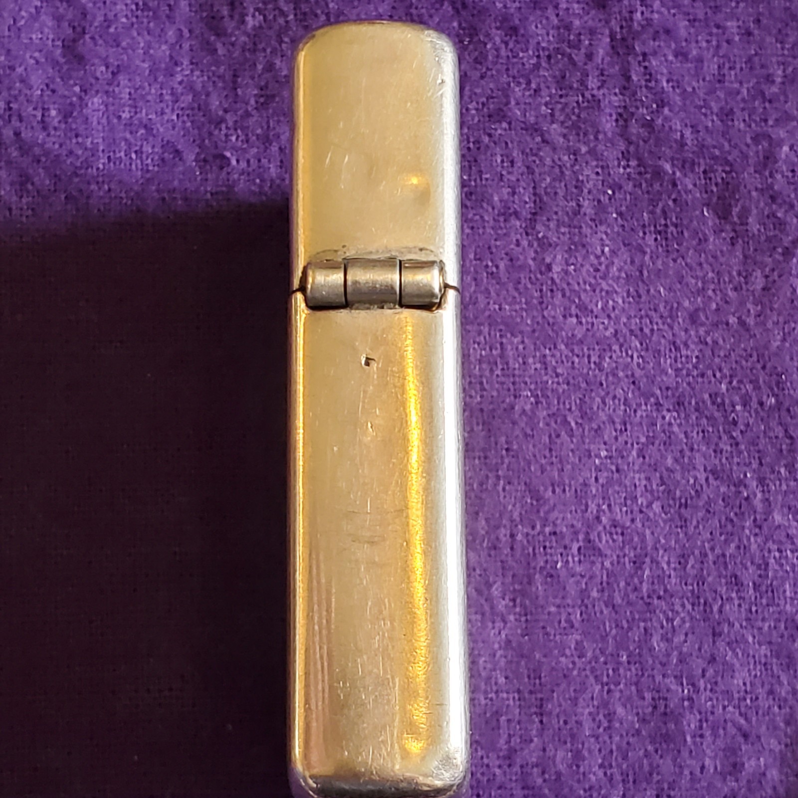 VINTAGE 1940’S ZIPPO LIGHTER 3 BARREL HINGE 14 HOLE ORIG INSERT Pat. # 2032695