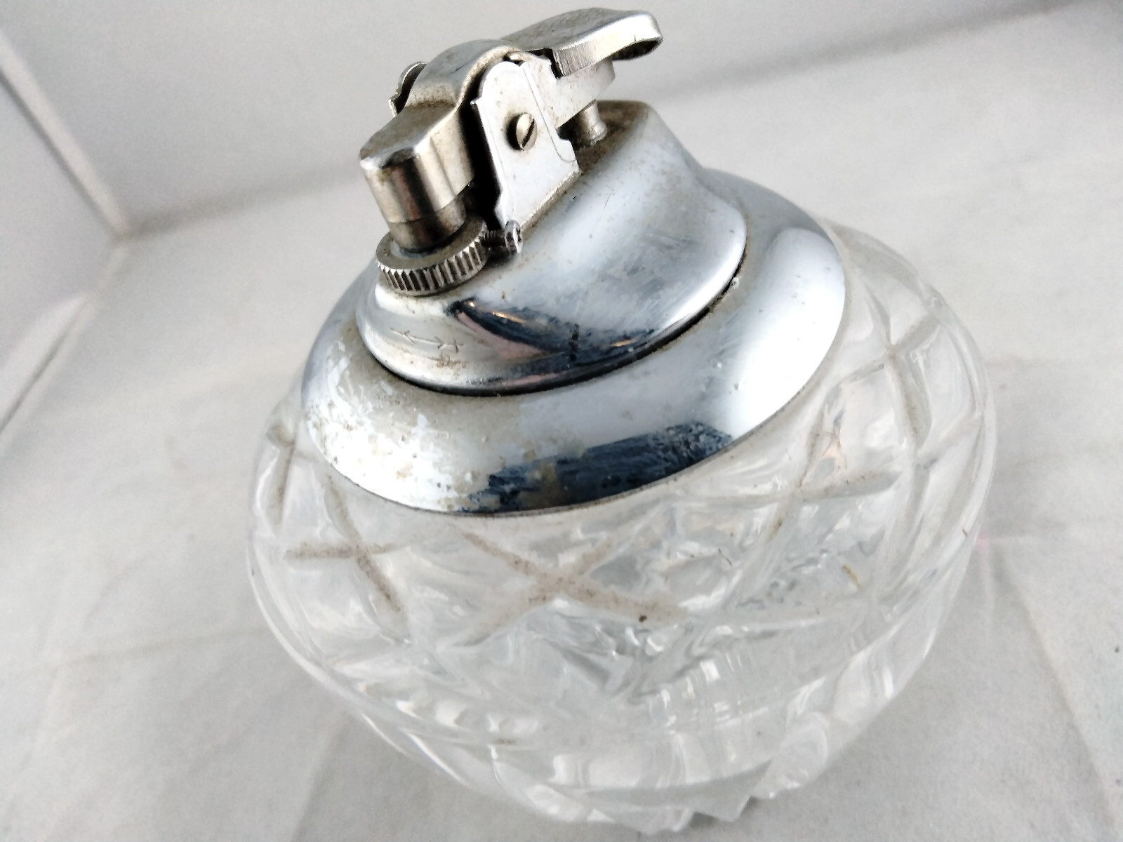 Princess House Highlighter Crystal Glass Table Lighter 4.5” X 3” Desktop Lighter