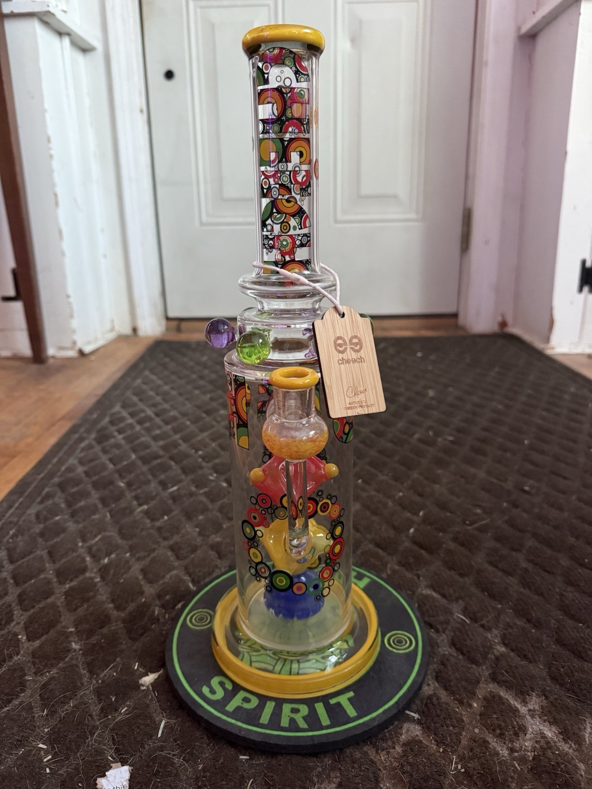 Cheech Glass Multicolor Polka Dots Waterpipe Smoking Bong