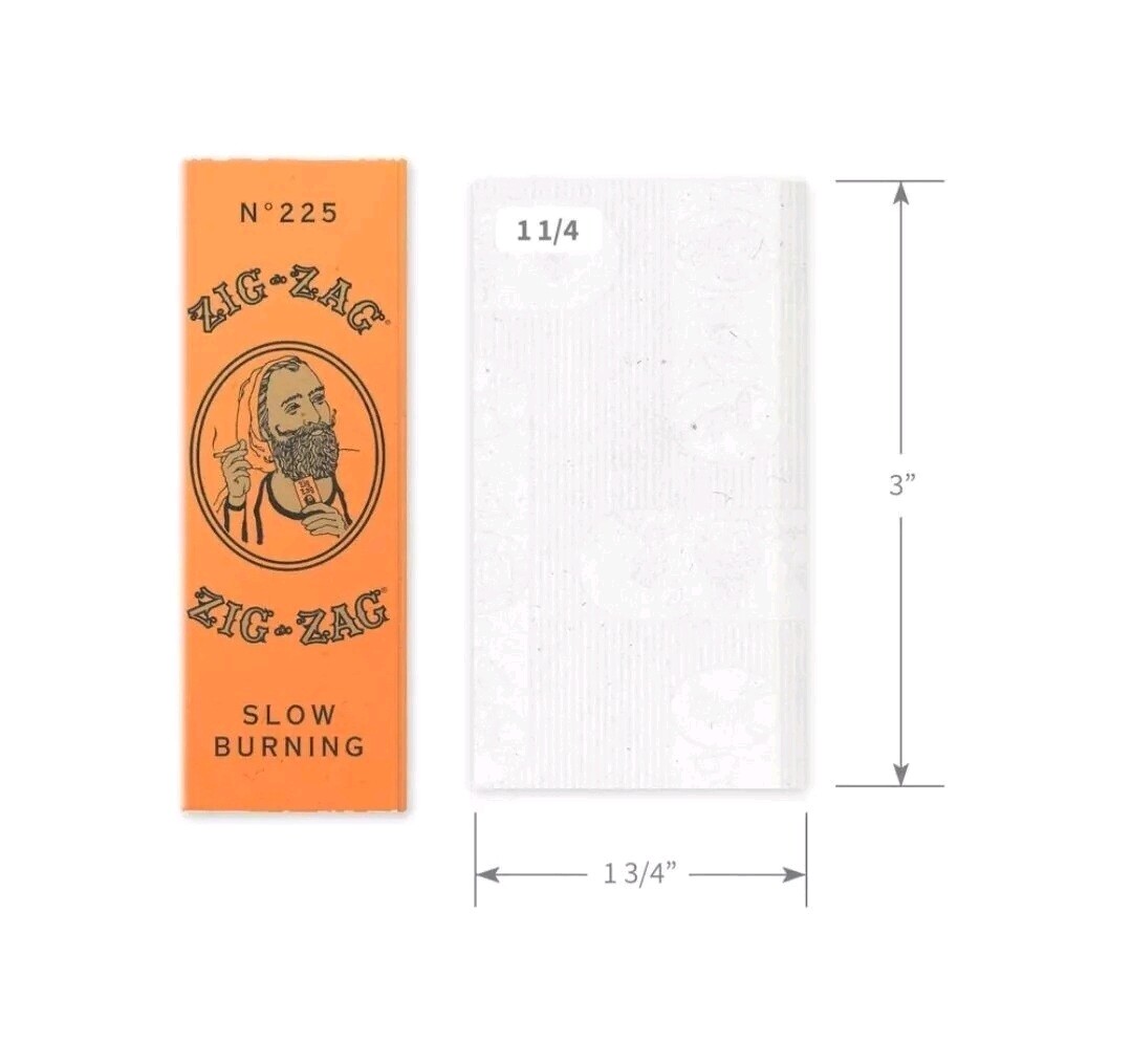 2 PACK Zig-Zag 1 1/4 Rolling Papers – 24 Booklet 32 Papers in Each French Orange