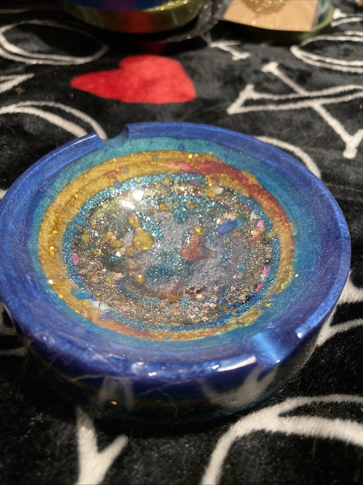 homemade resin ashtray