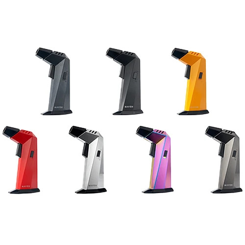 Maven PRISM Windproof Torch Lighter 99-E140 Refillable Butane Jet Flame Pocket