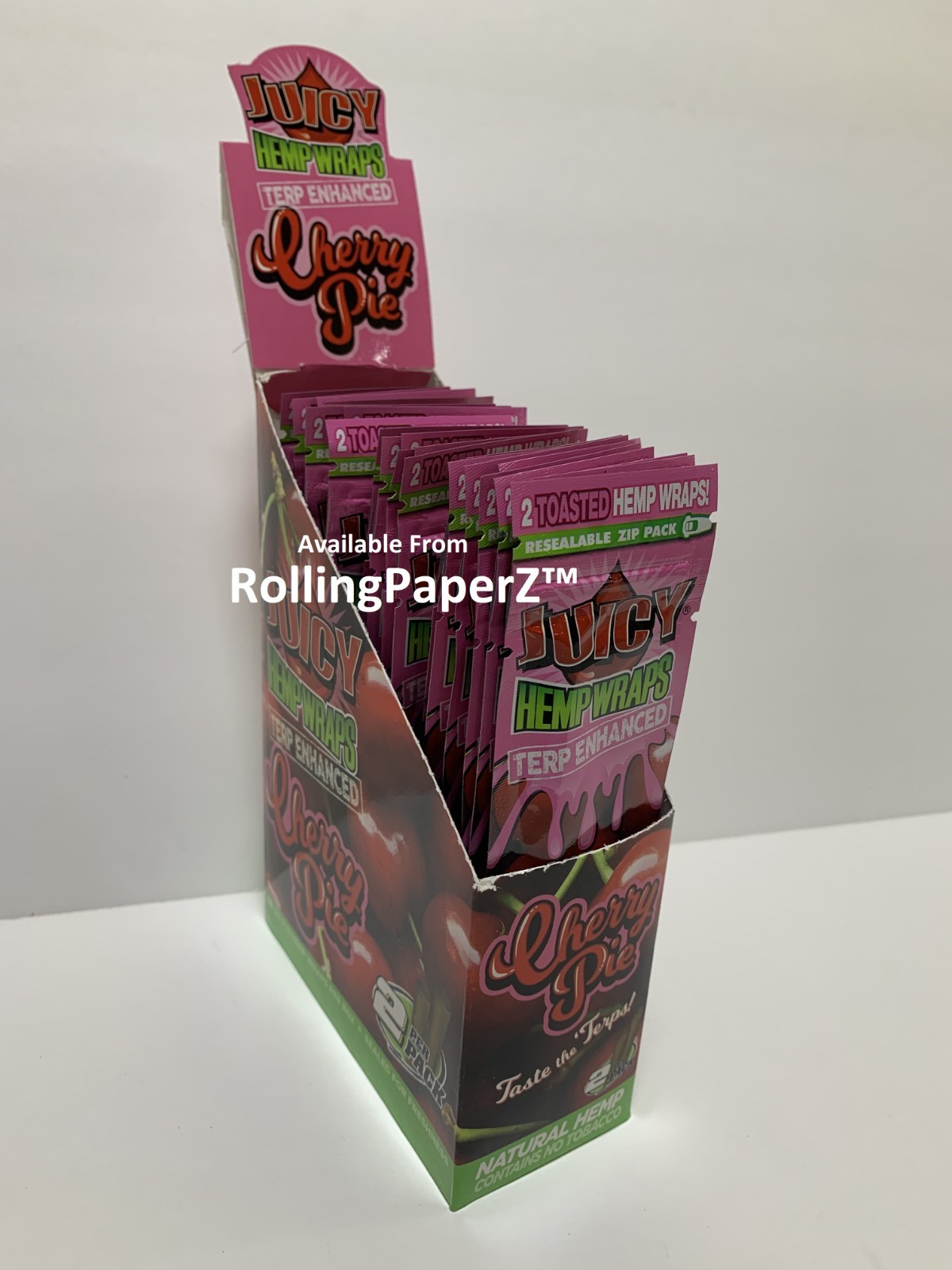 5 PACKS of Juicy Jay’s Wraps CHERRY PIE 2ct Packs Sealed Fresh FREE SHIPPING!