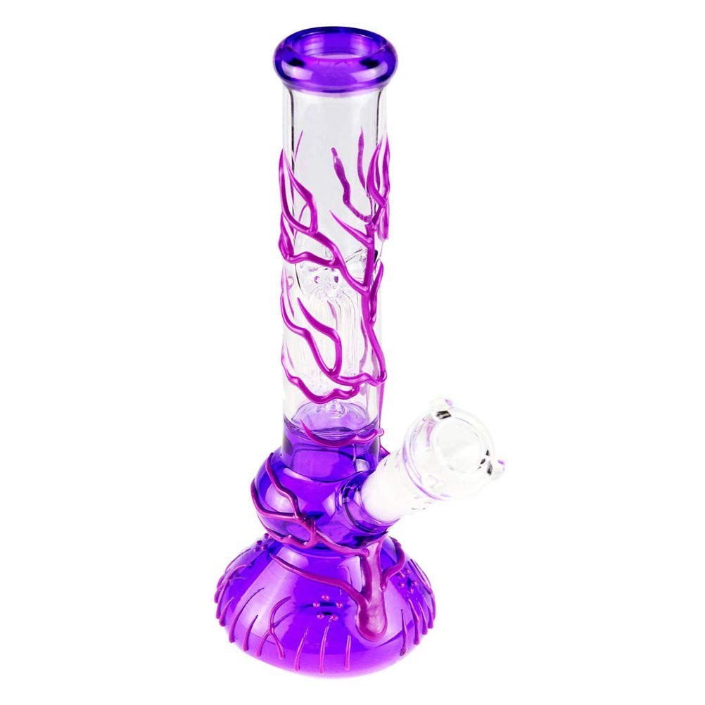 10” Water Pipe Bong Perc Bong Smoking Hookah Heavy Glass Bongs w/ ICE catcher