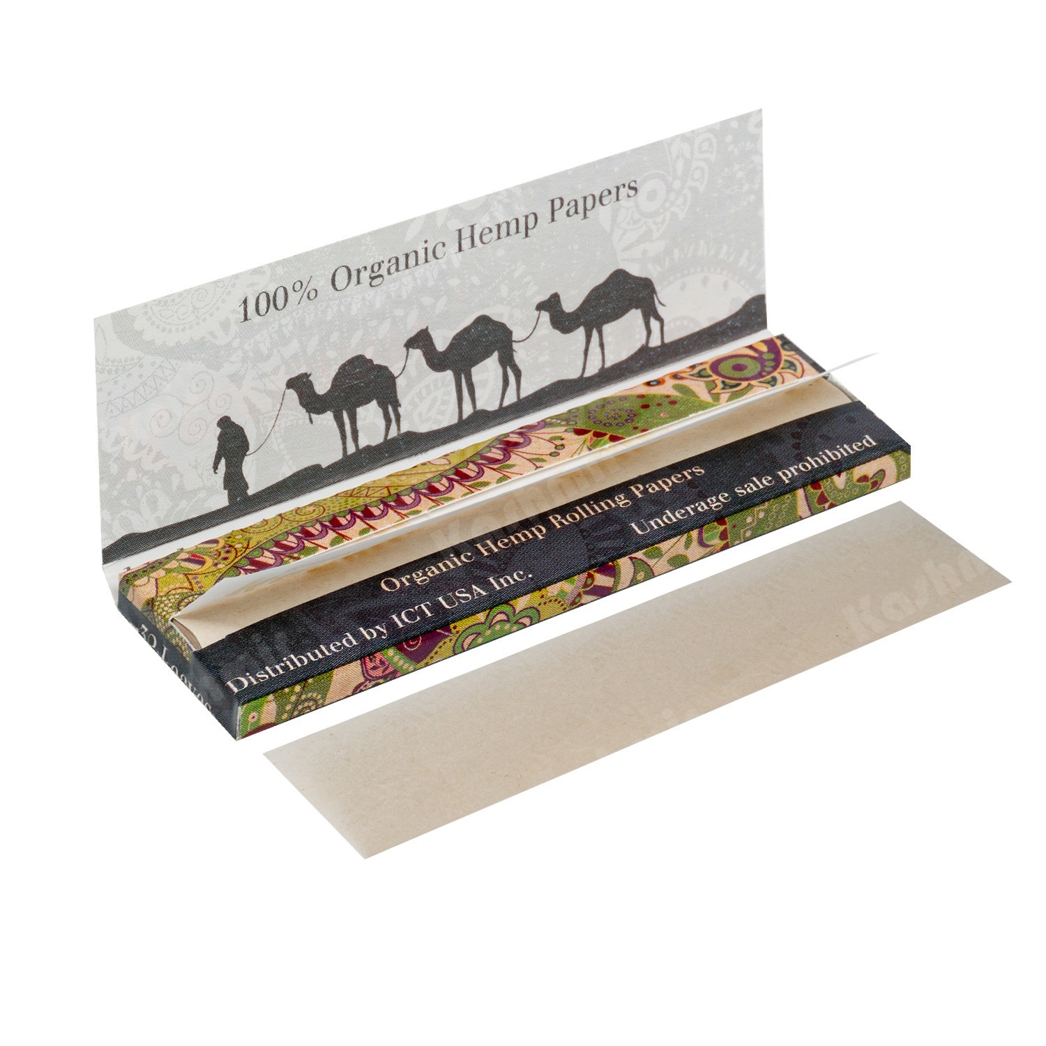 Organic Hemp Rolling Papers 1-1/4 Size 32 Leaves Per Pack (25 Pack box)