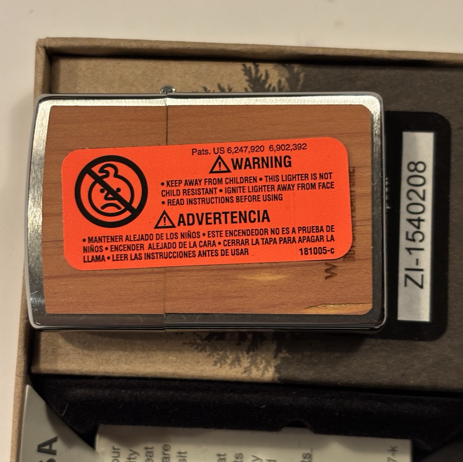 Zippo Woodchuck Cedar Series Lighter Personalized ” PA” READ