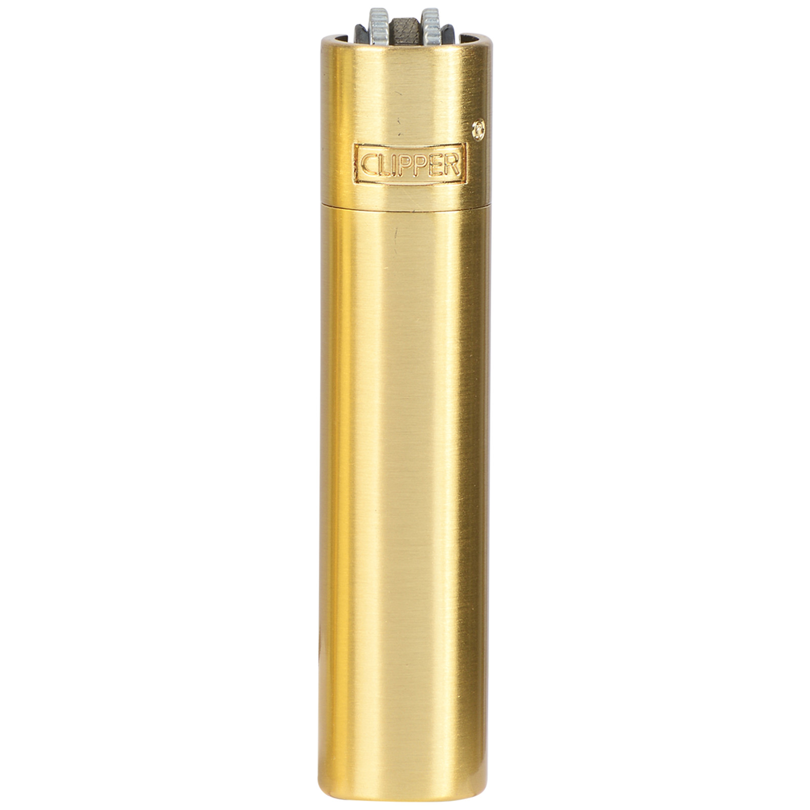 Clipper Metal Lighter – Refillable, Includes Case. Gold Style Butane Lighters