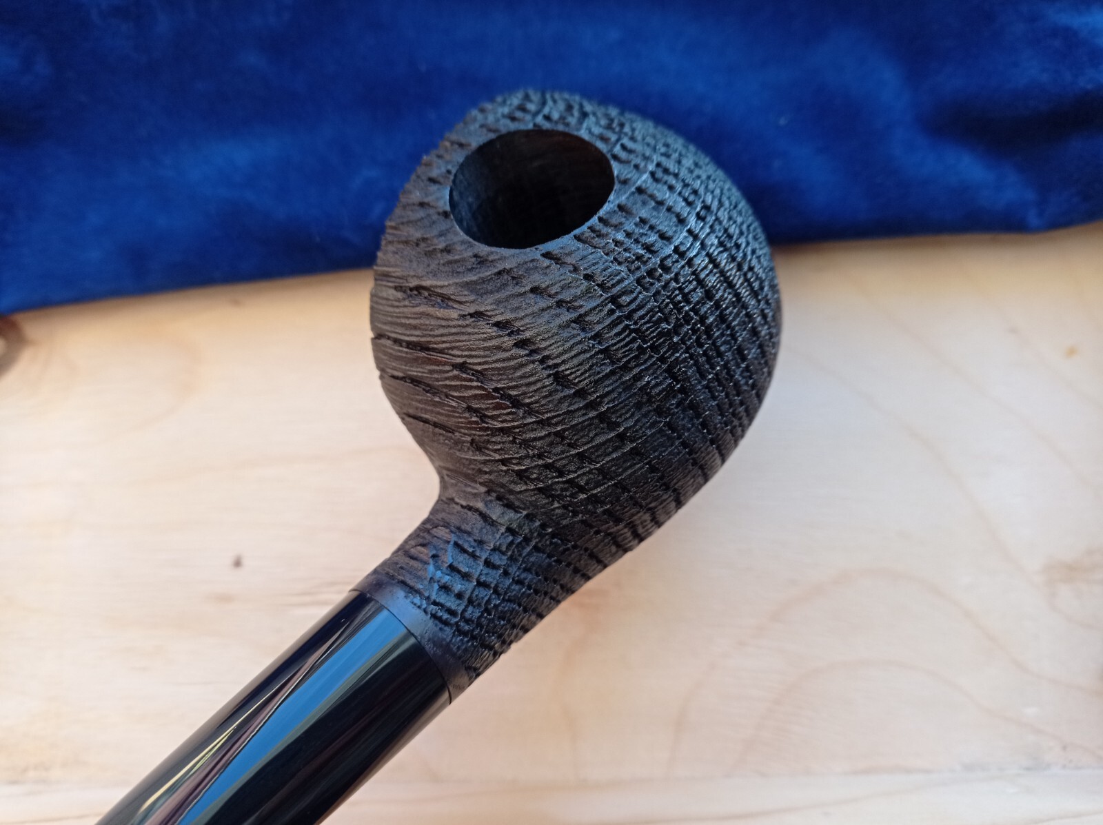 Moretti pipe Blowfish noir freehand morta wood handmade Italy 302 oz.2.2 gr.68