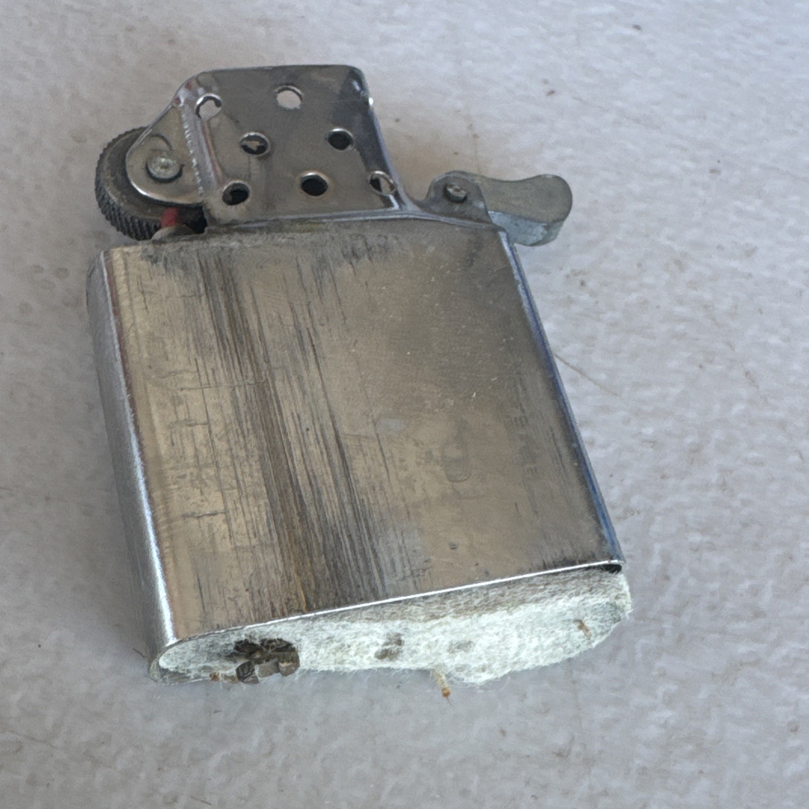 Vintage Hadson Chrome Flip Top Petrol Lighter Made in Japan