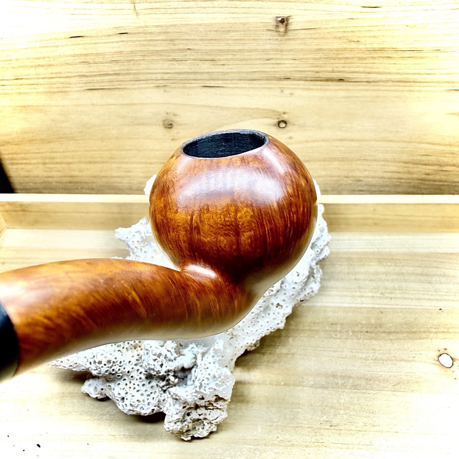 52g ED BURAK CONNOISSEUR N.Y.C HAWKBILL SWAN NECK ESTATE PIPE