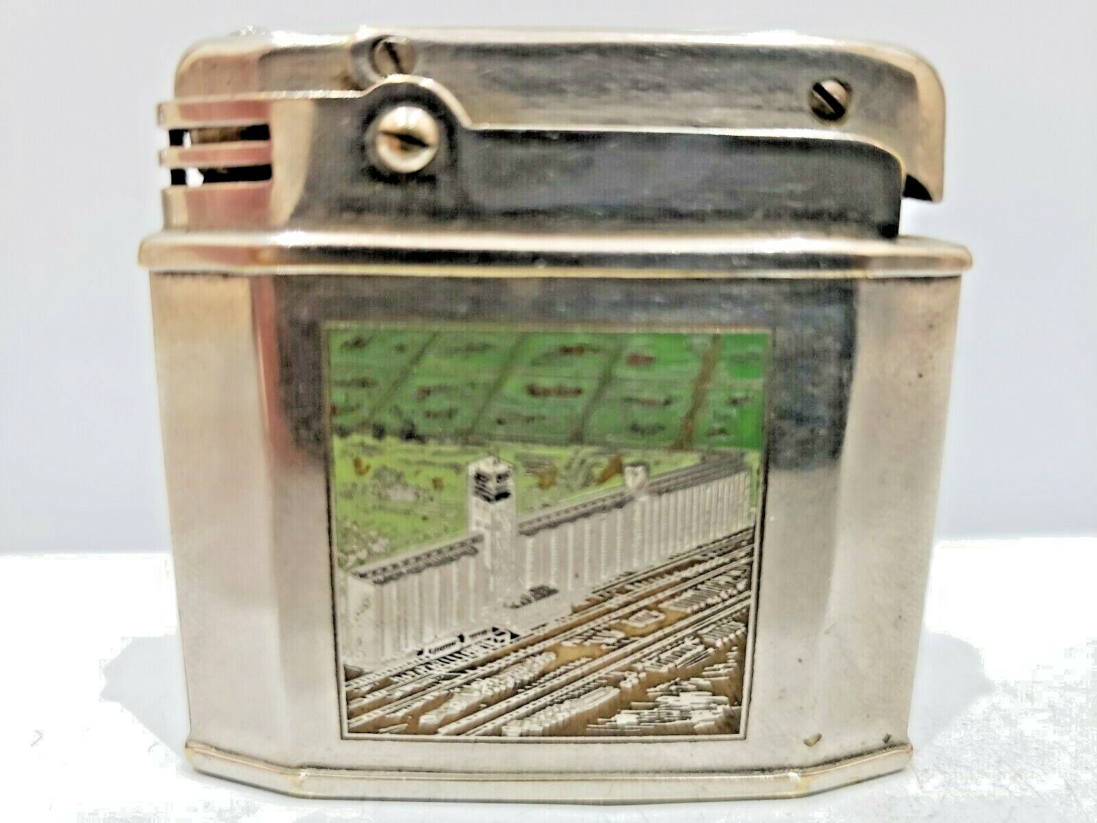Vintage Working Augusta LIGHTER, INTERSTATE GRAIN CORPORATION, GERMANY 1309.32