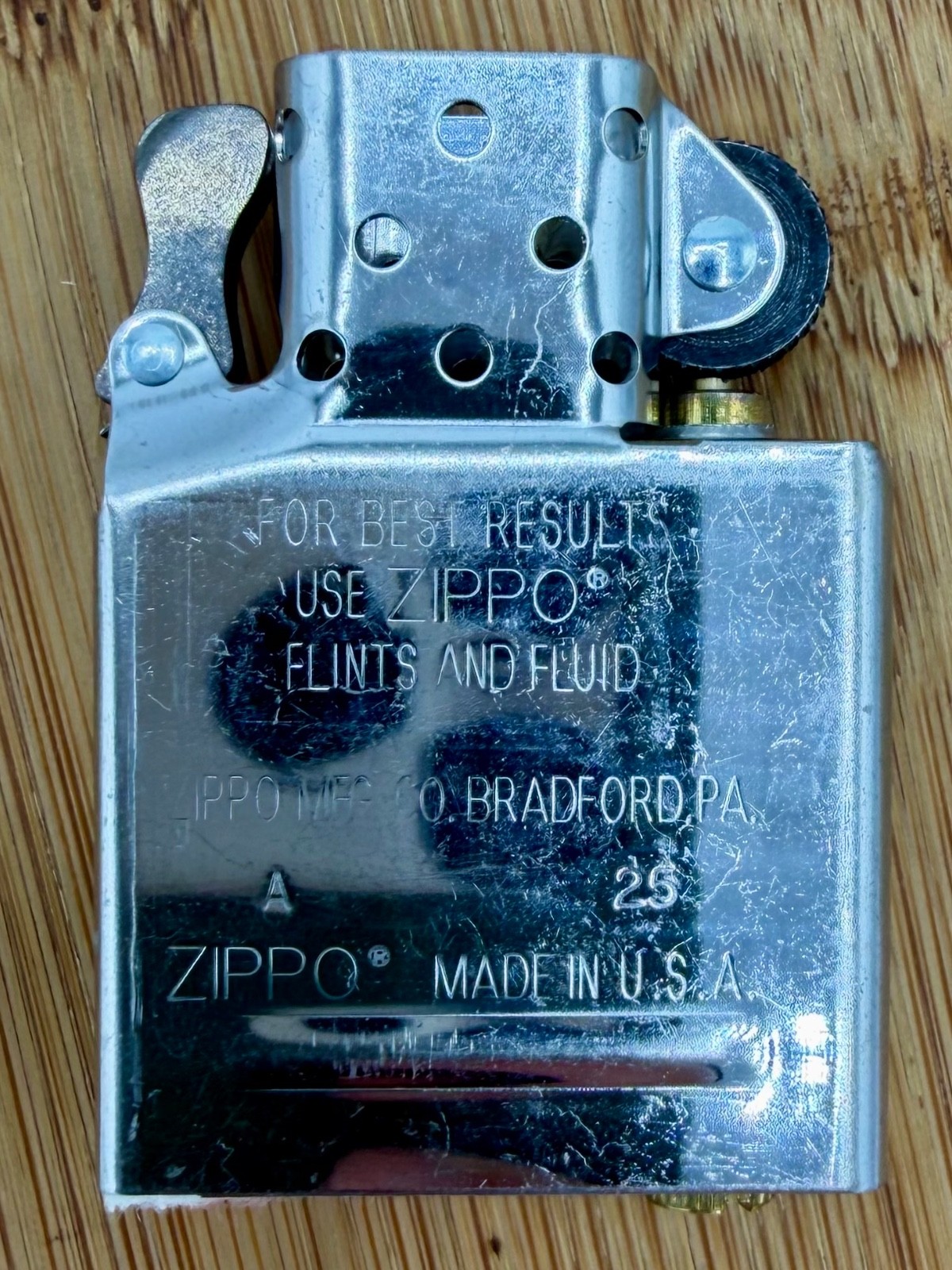 Zippo Lighter Insert Only Never Fired