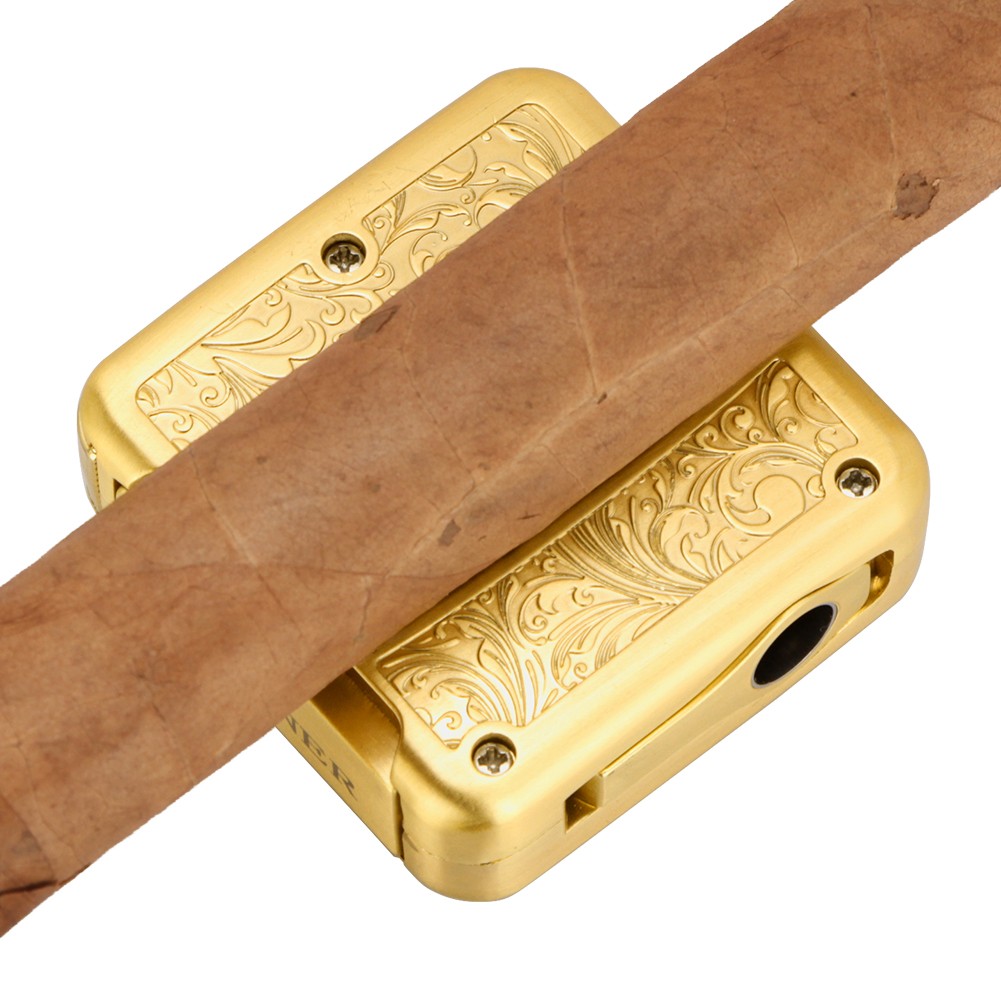 Galiner Cigar Cutter V-Cut Stainless Steel Punch Single Cigar Humidor Tube Case