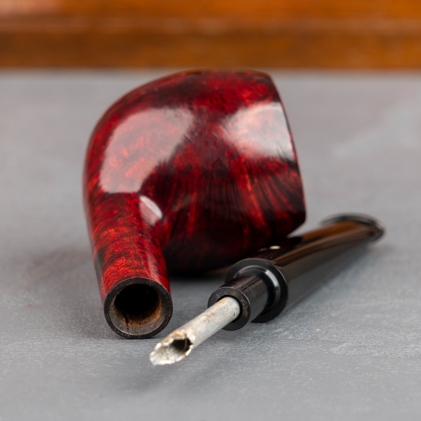 1925 Dunhill Ao Pat. No. 5861/12 Inner Tube Smooth Pocket Size Billiard (84)