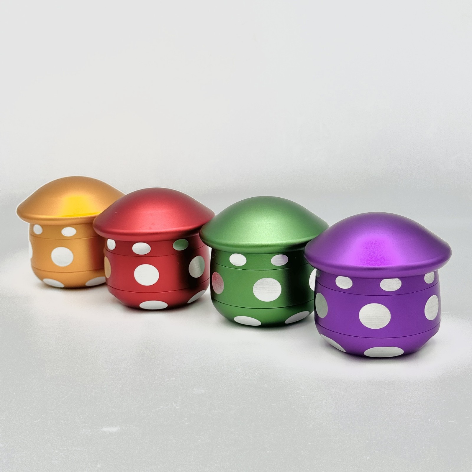 2.5″ 4 Layers Metal Grinder 62mm Mushroom Shape Herb Tobacco Spice Smoke Crusher