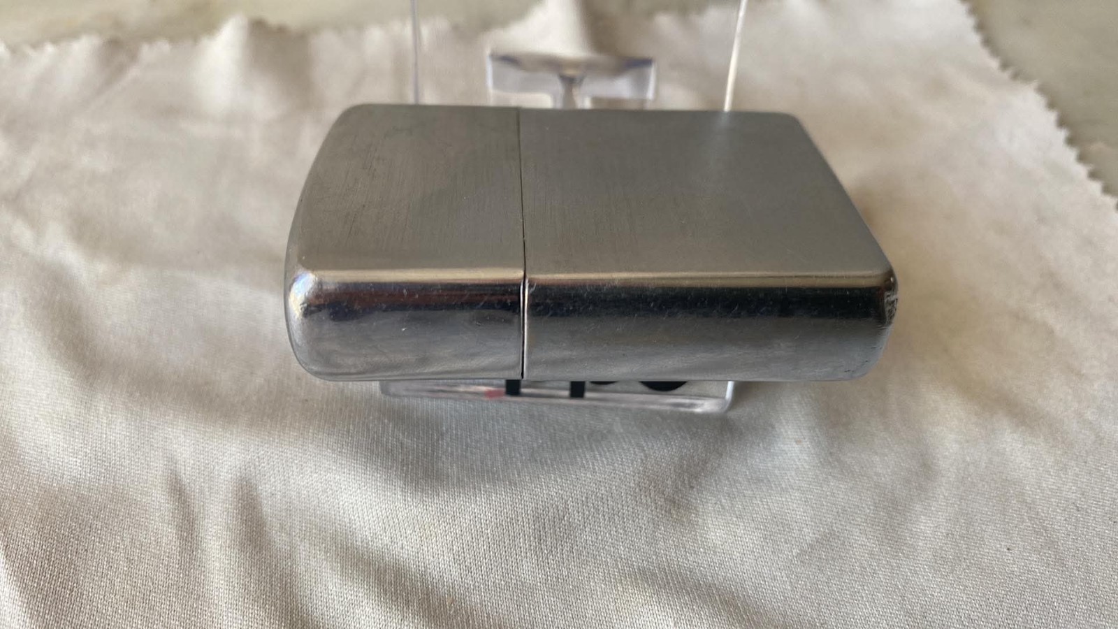 RARE Vintage 3 Barrel Hinge Blank Chrome 16 Hole Zippo Lighter Patent 2032695