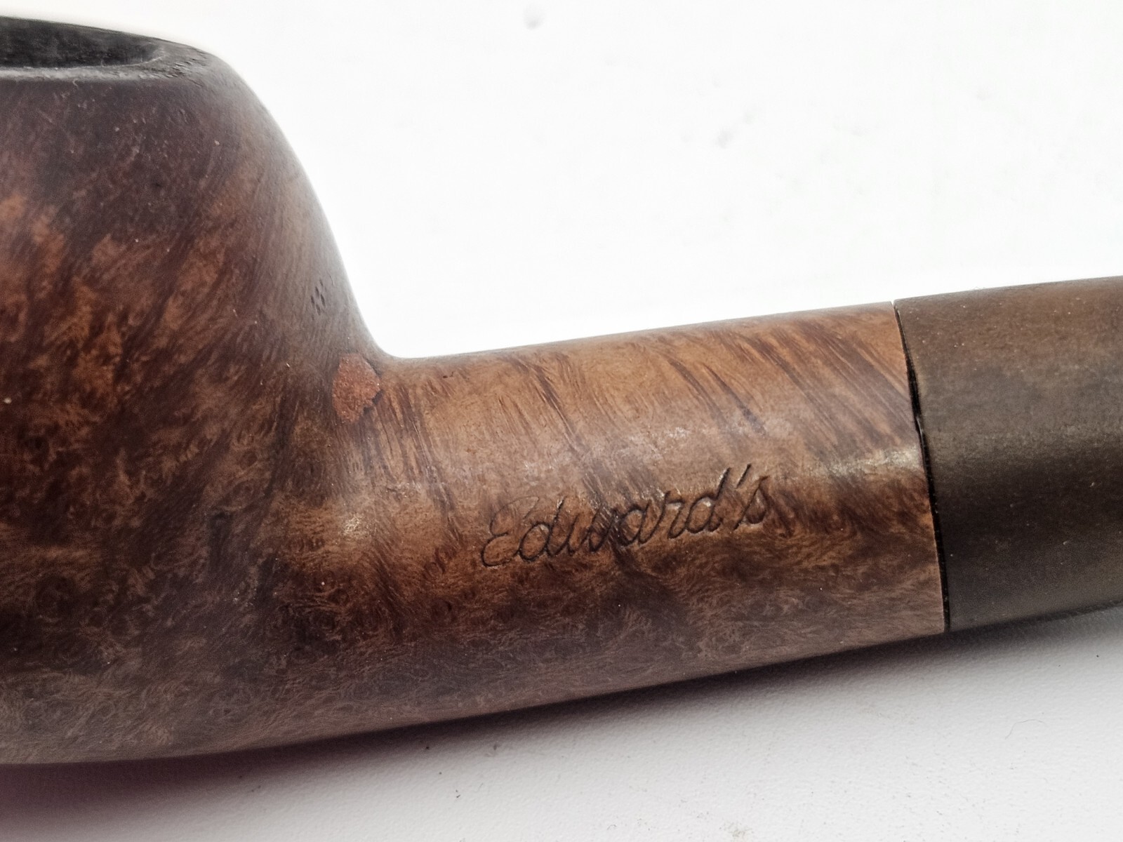 Vintage EDWARDS Bent Mitred Prince Author Tomato ALGERIAN BRIAR Pipe