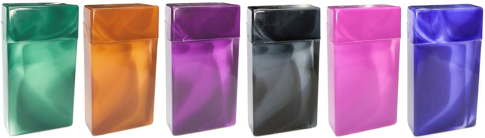 Marbled Color Cigarette Case/Box – for 100mm Cigarettes (4 Assorted colors