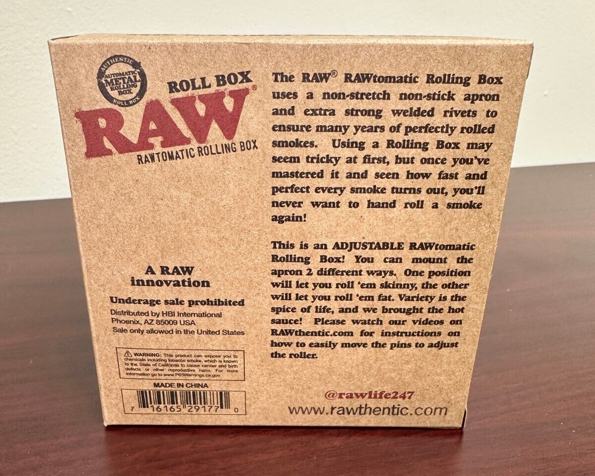 RAW 79mm Automatic Metal Rolling Box MAX-Autobox -1 1/4 & 1 1/2