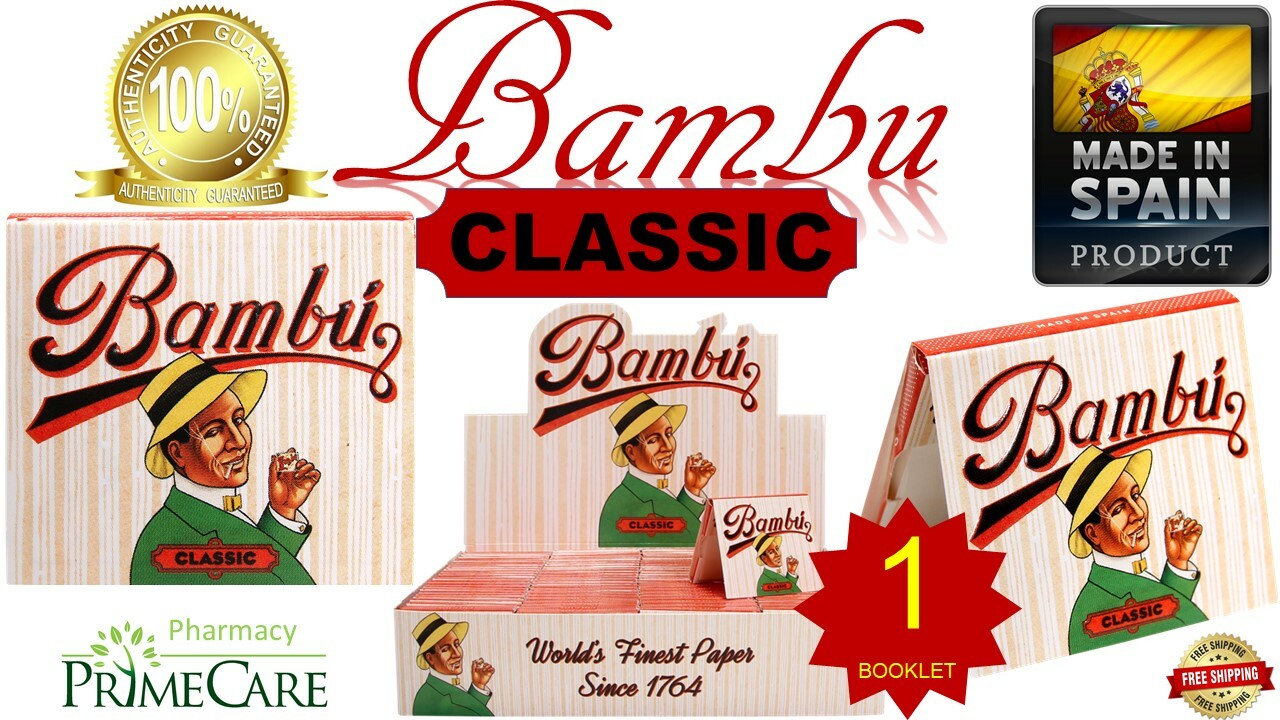 Authentic Bambu CLASSIC Regular World’s Finest Rolling Paper 33 Leaves (SPAIN) 1