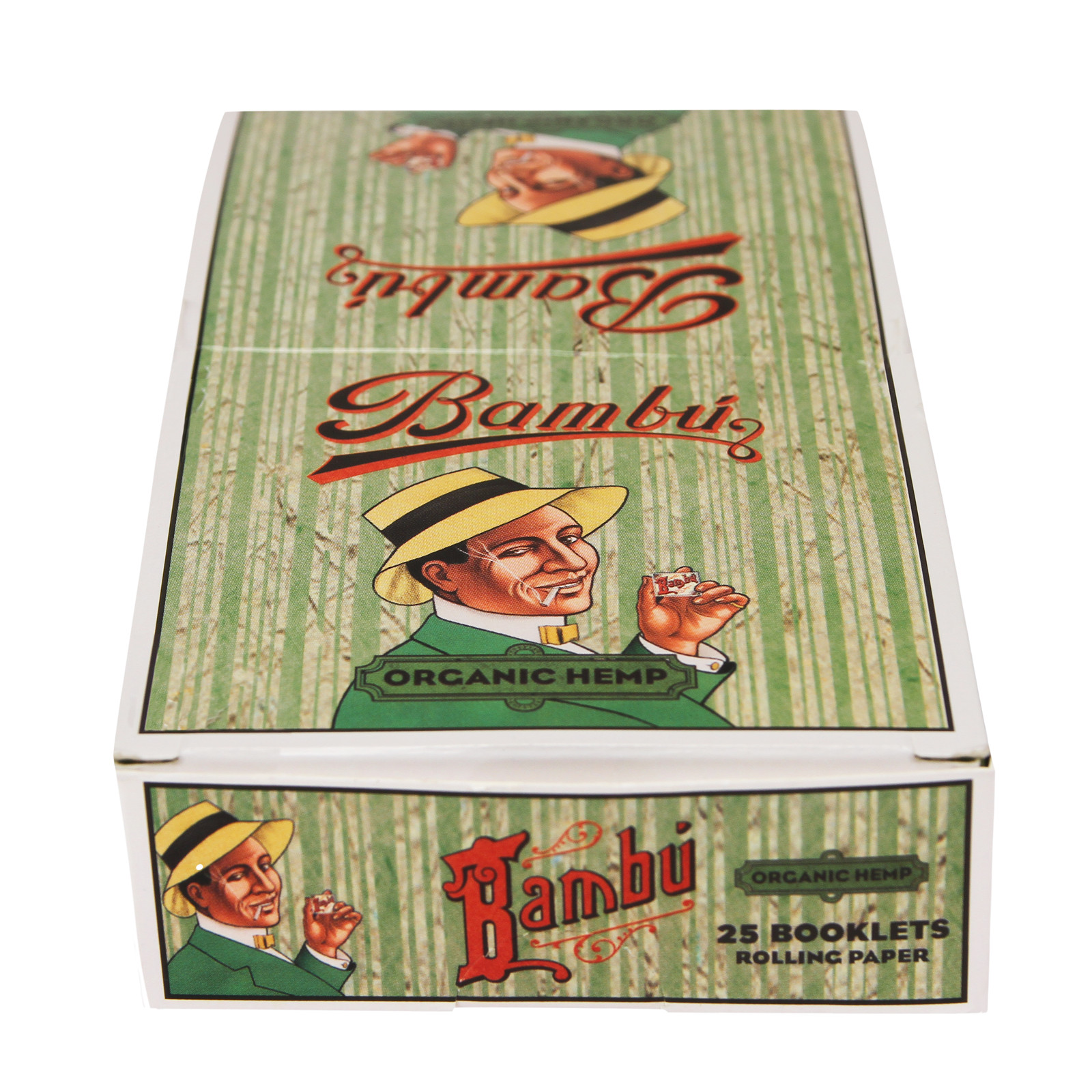 Full Sealed Box of Bambu Organic Hemp Cigarette Rolling Papers 1 1/4 /25 Booklet