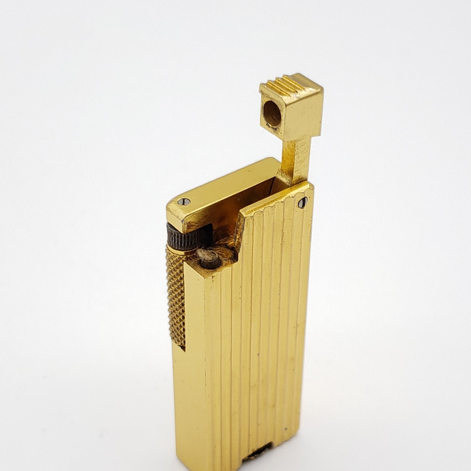 Vintage PENGUIN CYGNUS “White Horse Cellar” Gold-Plated Petrol Lighter – Japan