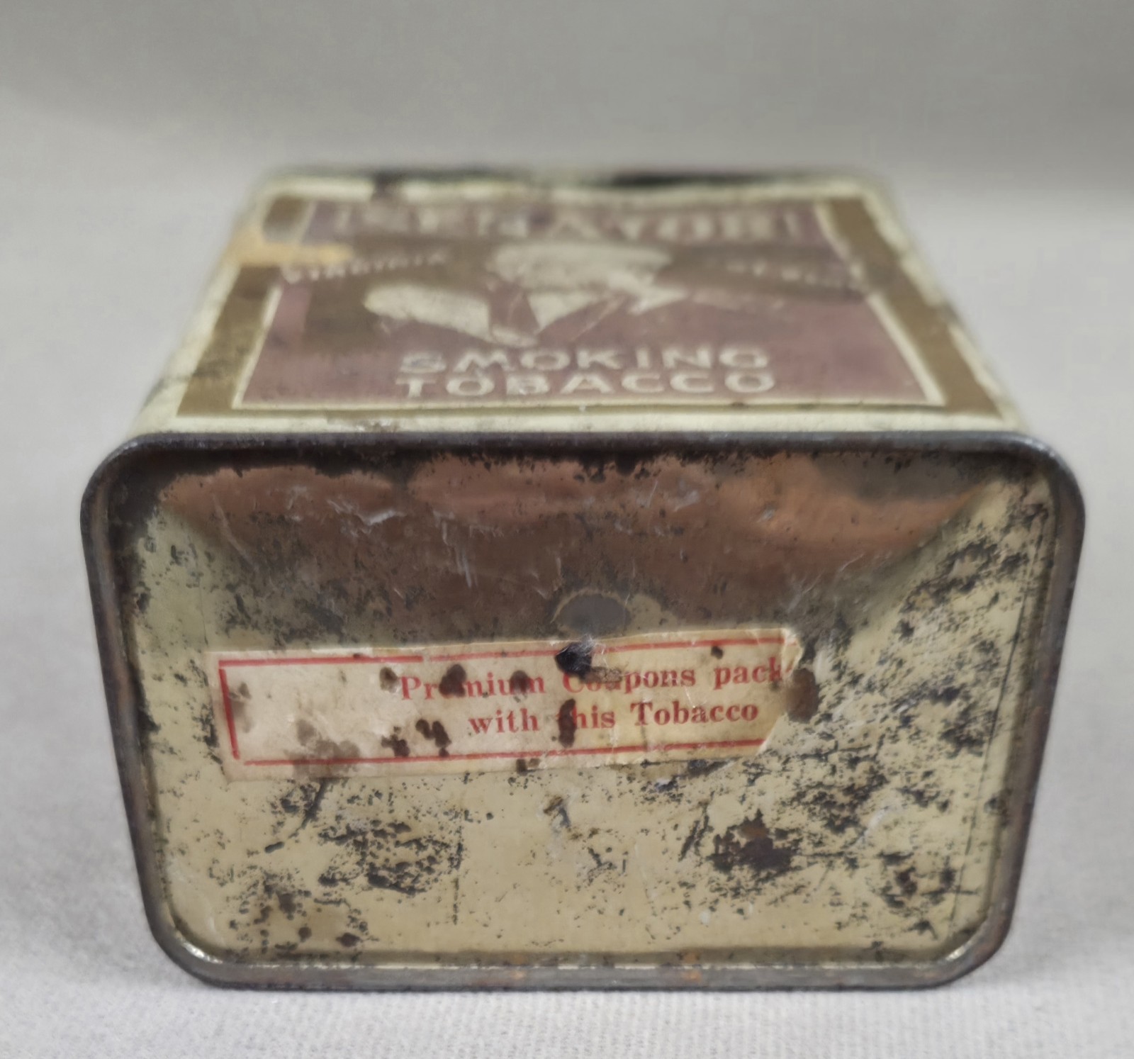Antique Rare Senator Smoking Tobacco Tin 1915 Canada Half Pound Tax Seal Quebec