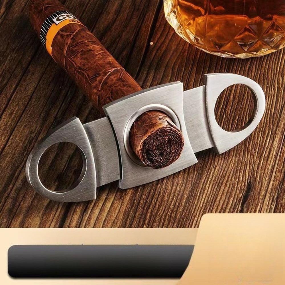 3 Pack Stainless Steel Cigar Cutter Sharp Double Blade Guillotine 22mm Opening