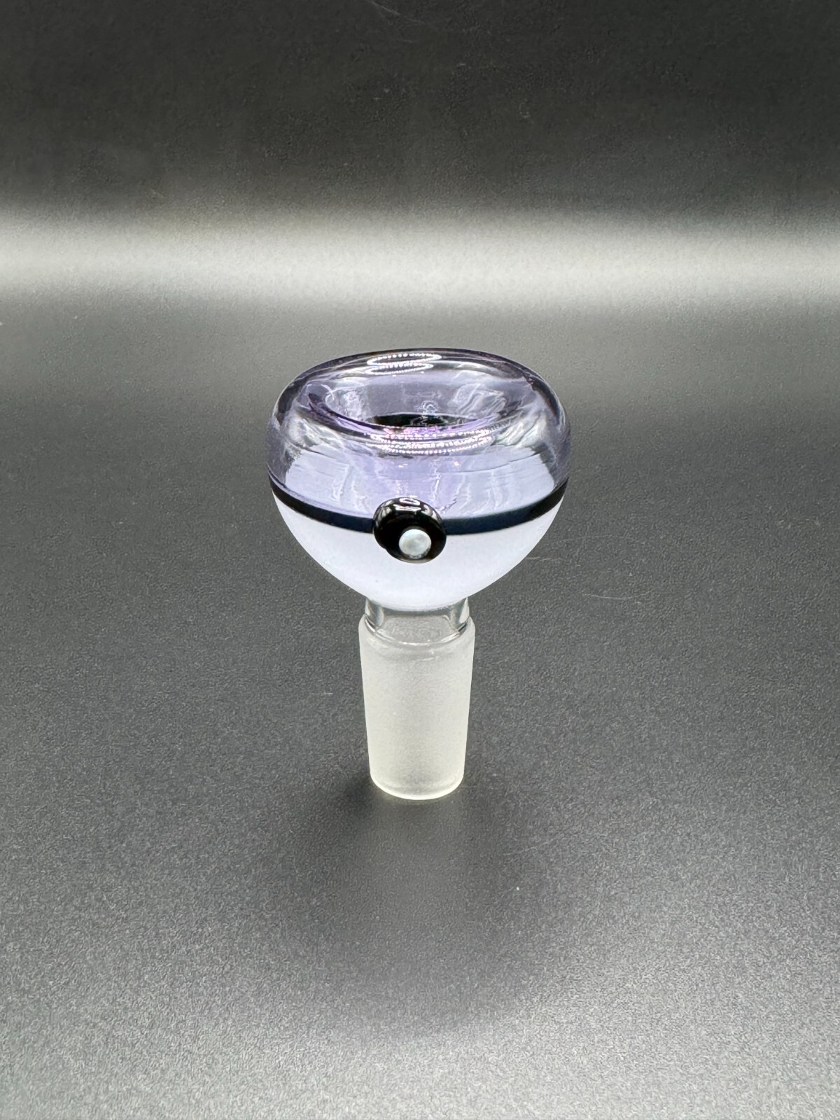 14mm Pokémon Purple Pokeball Male Glass Bowl Piece Slide Replacement