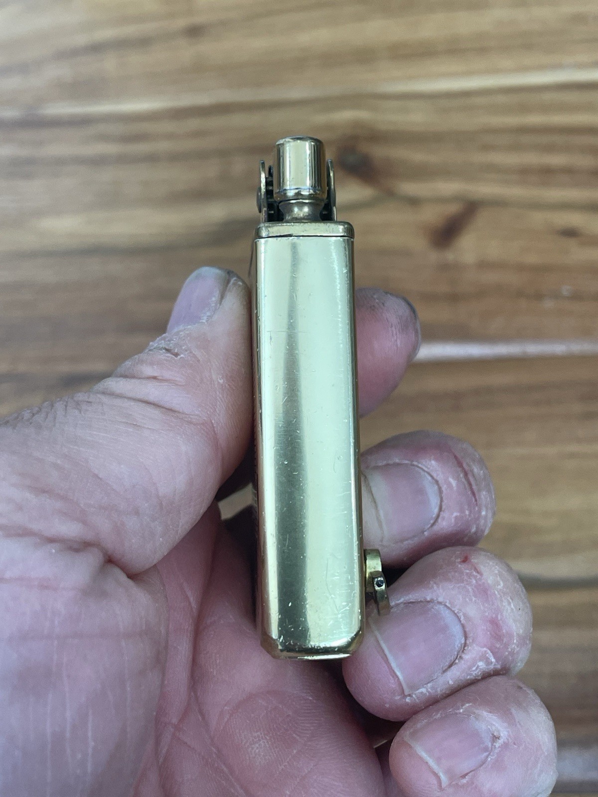 Vintage Gold Plated Crown Pocket Lighter with Music Box Working Condition