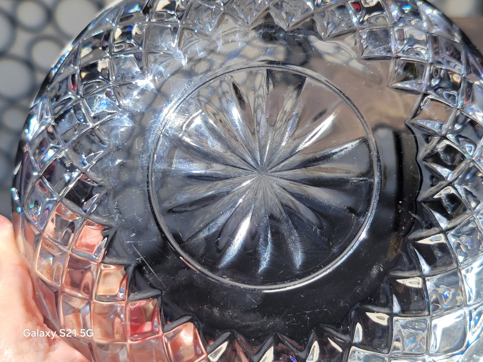 Princess House Lead Crystal 2 Piece Set Table Lighter-Round Ashtray West Germany