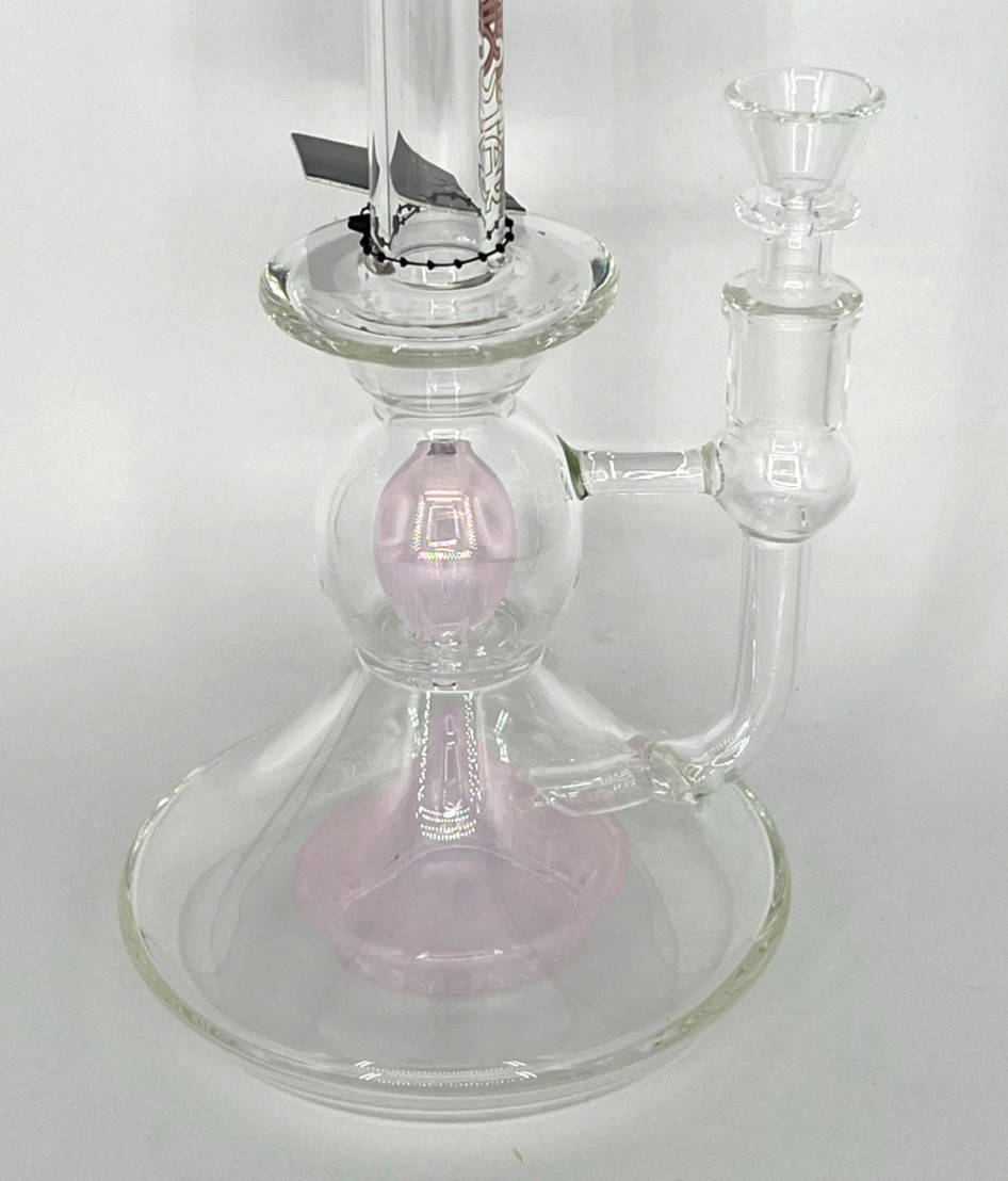 9.5″ PHOENIX STAR DUAL SHOWERHEAD PERC FAB EGG BONG BUBBLER *GIRLY* 2 FREE GIFTS