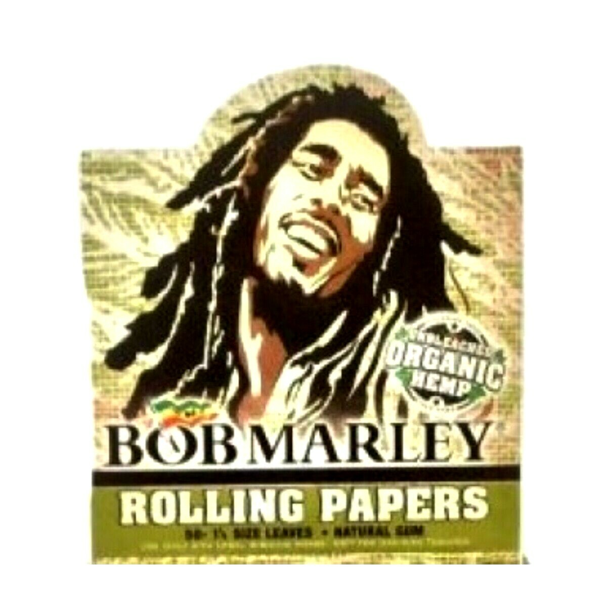 Bob Marley 1 1/4 Rolling Papers Organic Hemp AUTHENTIC Big Pack 50 Lvs USA SHPD!