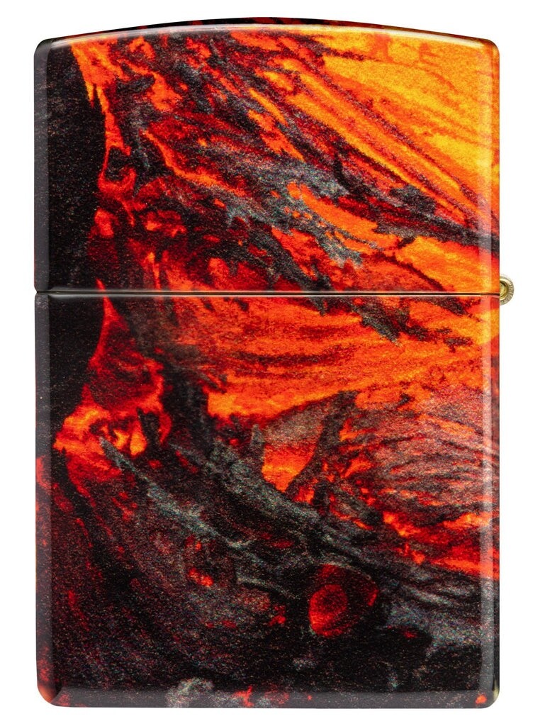 Zippo Windproof Lighter with Lava Flow Wrap Around Design, 48622, New In Box