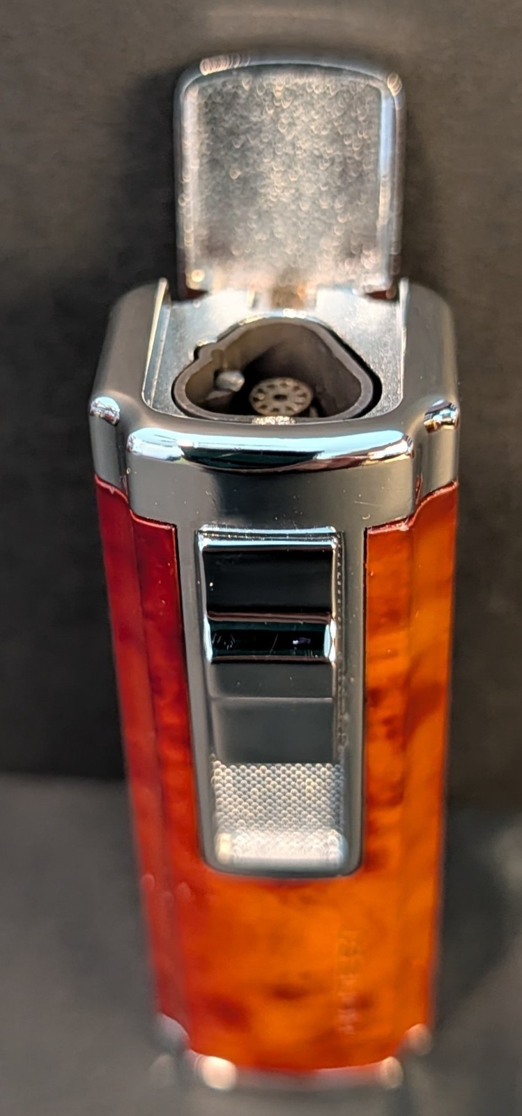 3 Jet Flame Cigar Lighter Honest Torch Lighter Windproof Triple Wood Grain New