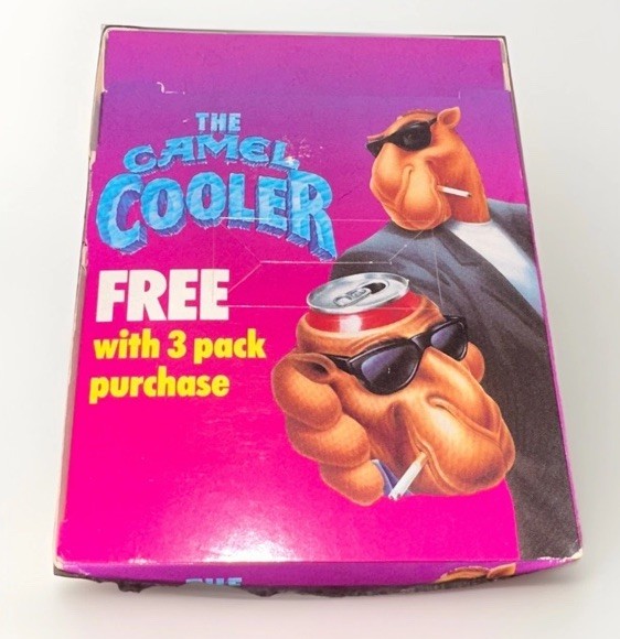 1990s Joe Camel The Camel Cooler Koozie Beer Can Cooler Holder in original box