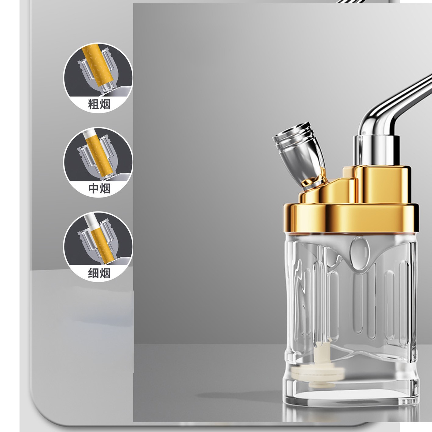 Portable Mini Water Bong Smoke Pipe Smoking Pipes Small Tobacco Hookah Shisha