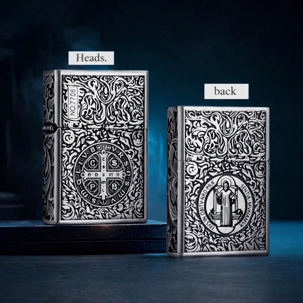 ZORRO Black Titanium Constantine Armor Windproof Kerosene Lighter Luxury Pro
