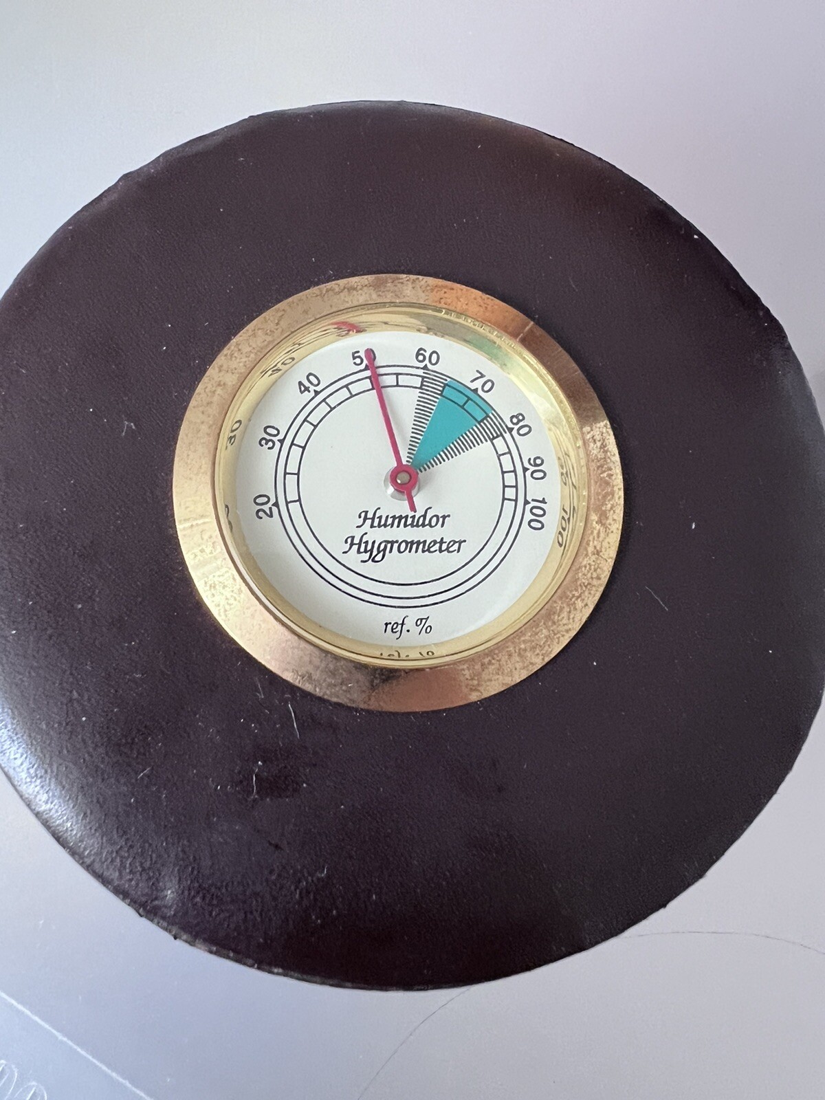 Alligator Infinity Cigar Tube with Hygrometer and Humidifier Brown